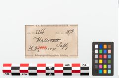 Etikett zu Bronzearmreif (NHMW-PRAE-002266)